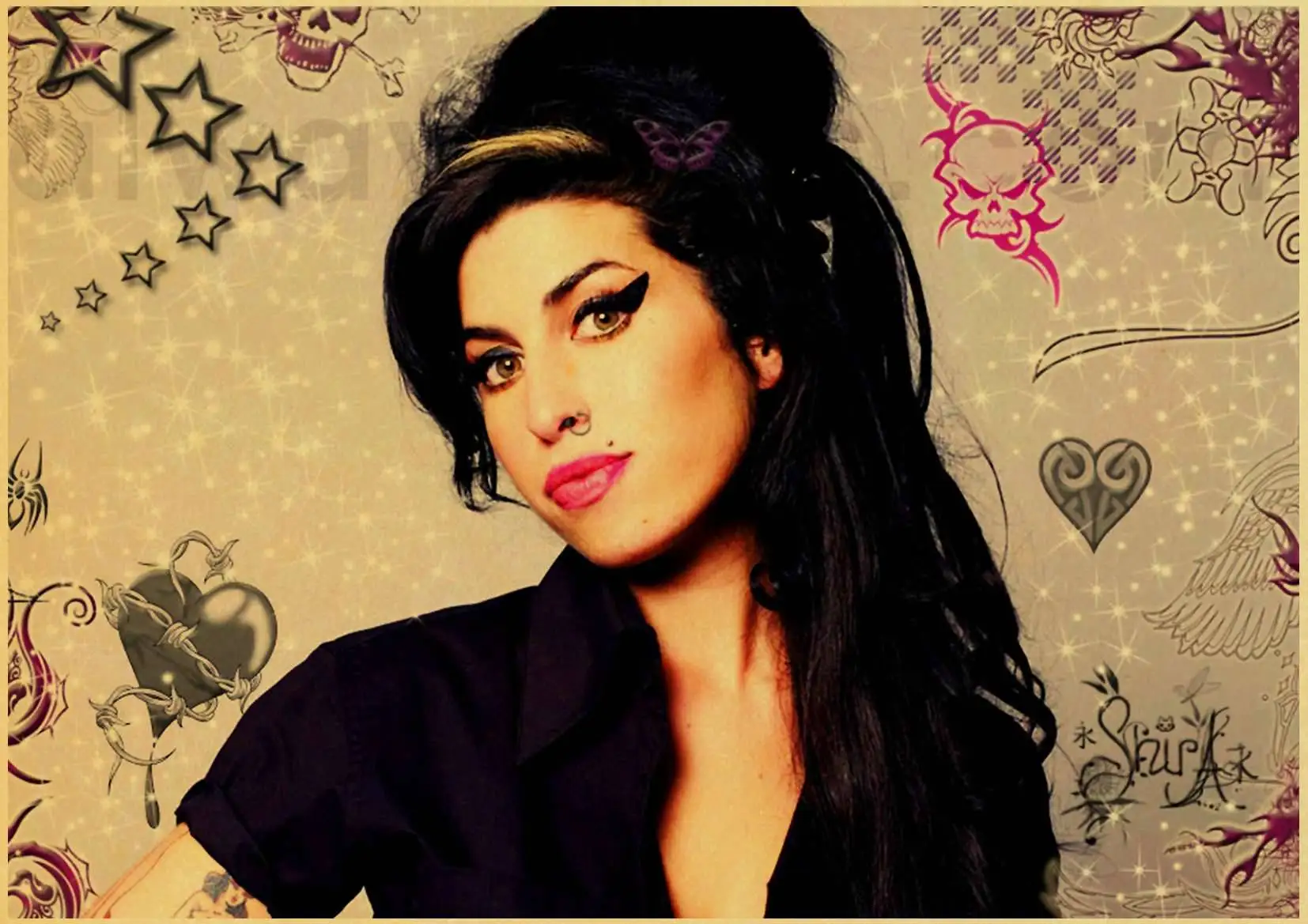 D113 Amy Winehouse винтажные плакаты печать настенная живопись высокого качества декор плакат настенная живопись украшение дома - Цвет: D113