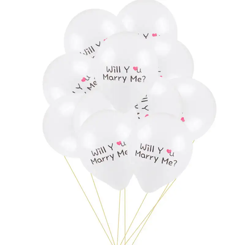 10 шт. Любовь Сердце Kiss Me Will You Marry Me латексные шарики с принтом круглые воздушные шары Свадебная вечеринка украшения игрушки Globos
