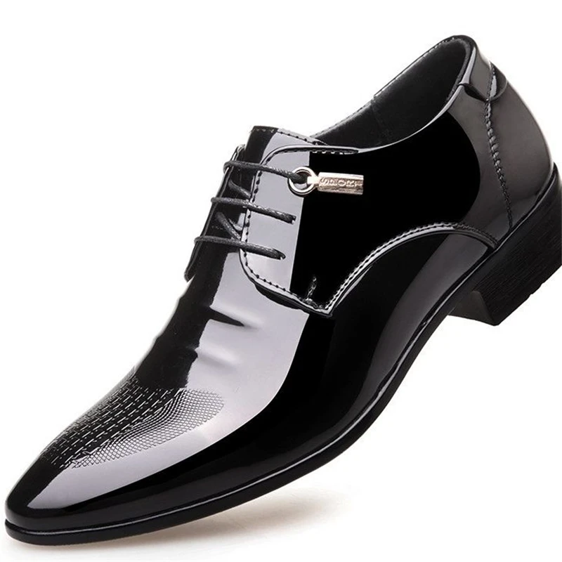 

Black Designer Formal Oxford Shoes For Men Wedding Shoes Leather Italy Pointed Toe Mens Dress Shoes 2023 Sapato Oxford Masculino