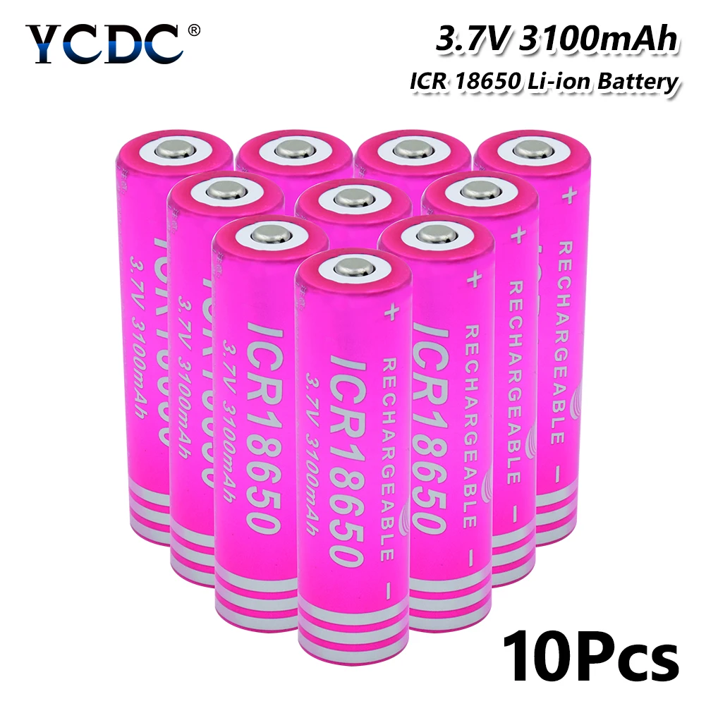 18650 литиевая батарея 3100mAh 3 7 V электронная сигарета перезаряжаемая