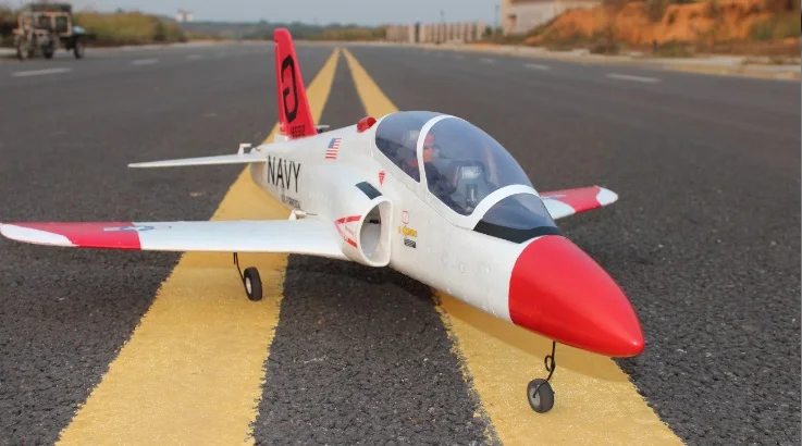 RC реактивный самолет T45 T 45 64 мм красная стрелка комплект без