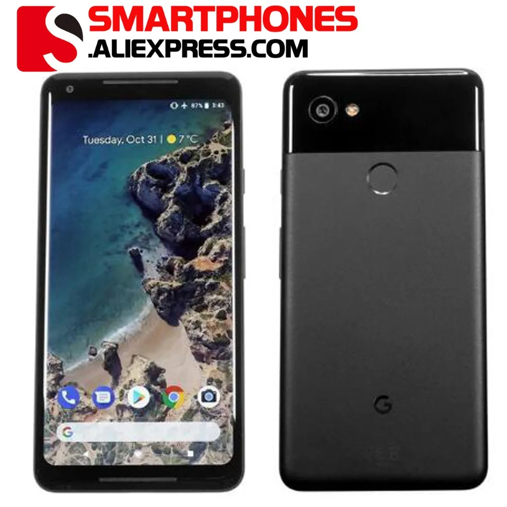 ЕС Версия Google Pixel 2 XL 6,0 ''Восьмиядерный 4G LTE Android 8. 0 2880*1440 4 Гб ram 64 Гб 128 ГБ rom Европейский смартфон