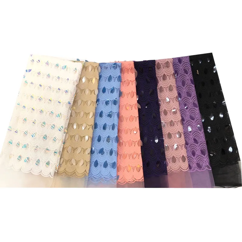 Африканская кружевная ткань 2019 Высококачественная французская вышитая Тюлевая