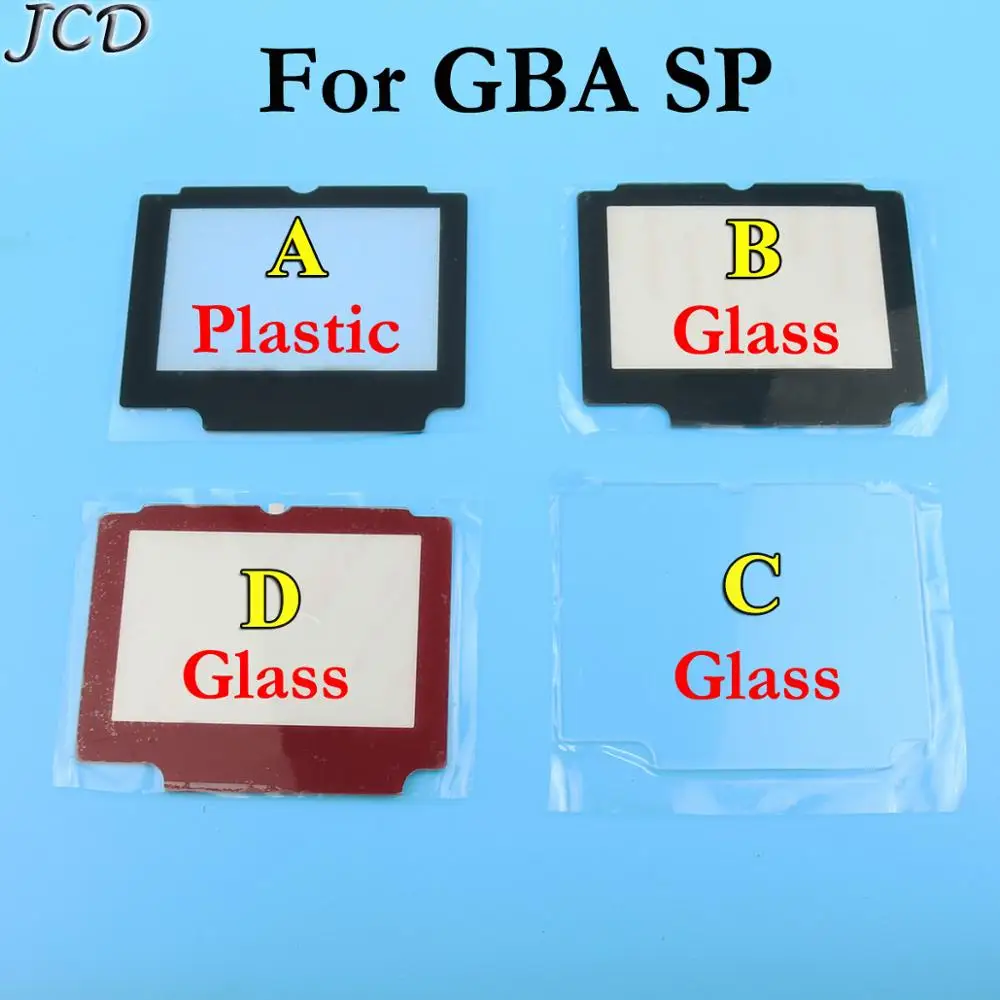 JCD для GameBoy Advance SP стеклянная пластиковая Защитная панель сменная защита