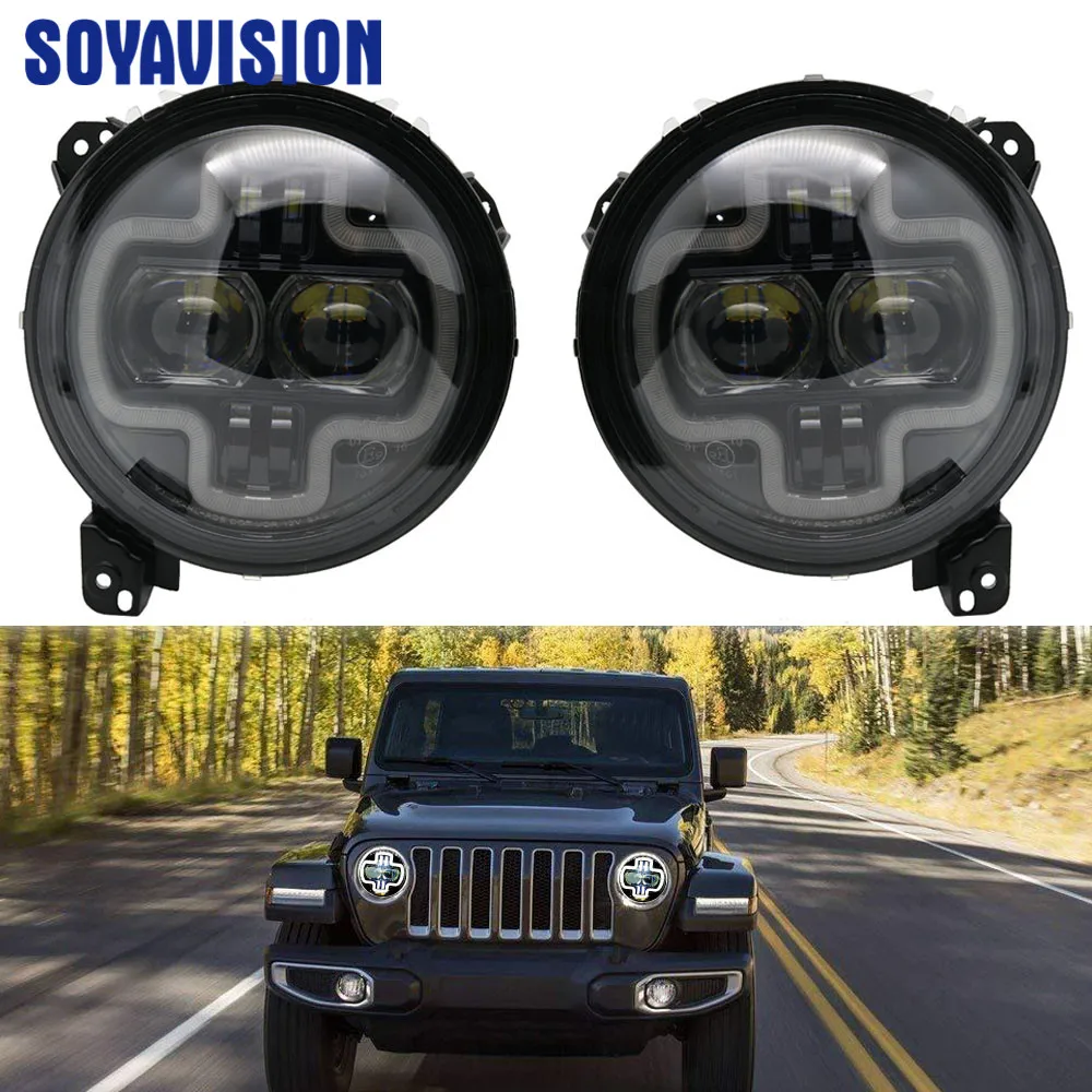Новинка 2019 фары с ДХО и соединителем JL для фар Jeep Wrangler 2018 | Автомобили мотоциклы