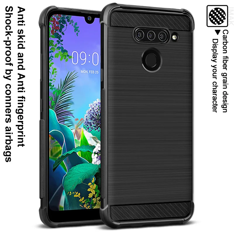 Чехол для LG Q60 Обложка IMAK облегающий чехол высокого качества мягкая задняя крышка