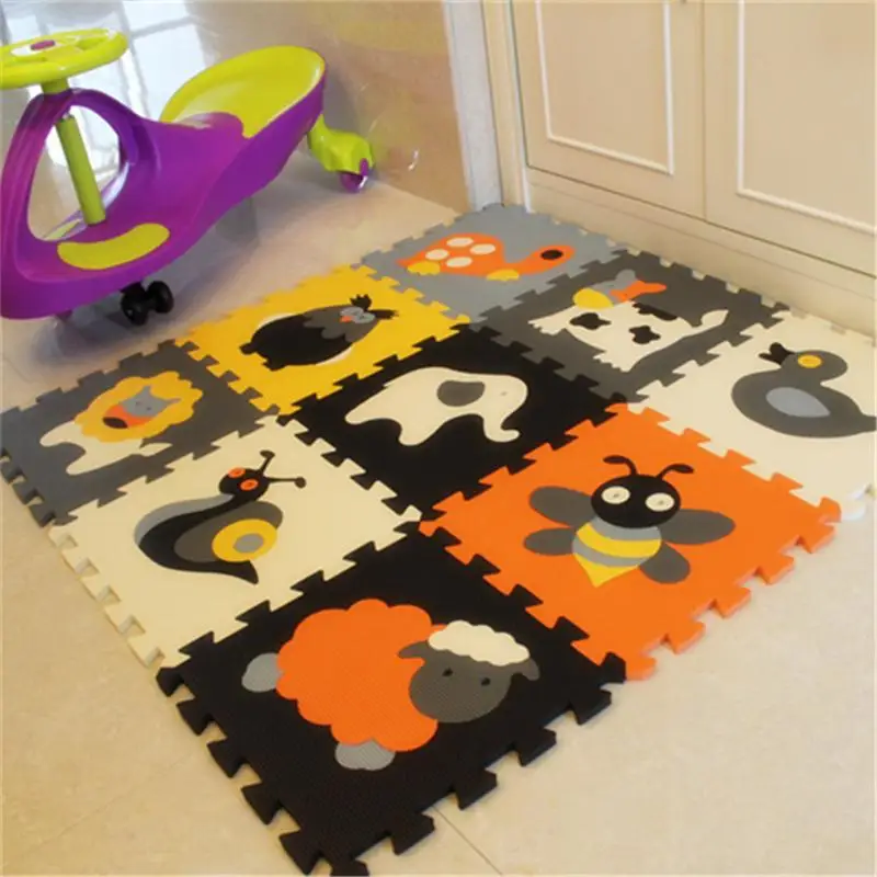 Alfombras para gatear DE DESARROLLO suave para ni&ntilde;os, estera de espuma eva de dibujos animados con n&uacute;meros/letras, almohadilla de suelo para juegos de beb&eacute;s de 30x30x1cm-3