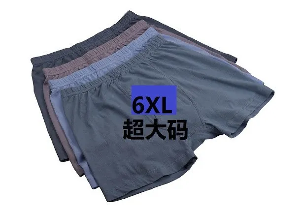 Большие размеры XXXXXXL(6XL) мужское нижнее белье 95% бамбуковые трусы из бамбукового волокна повседневные однотонные Боксеры Шорты 1 шт. в розницу