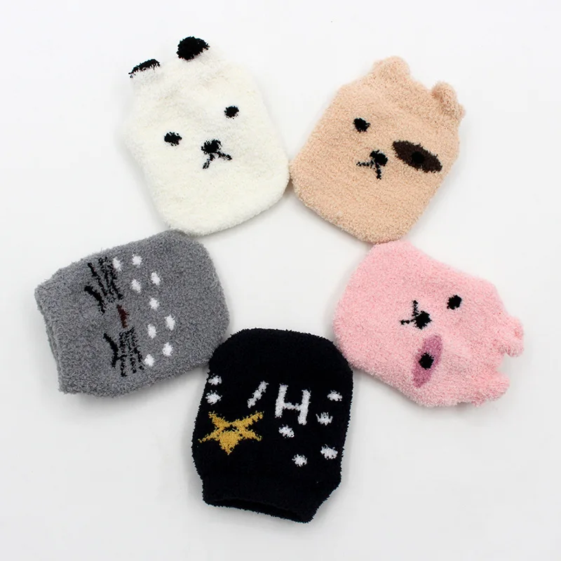 Winter Baby Socks with Rubber Sole Non-slip Coral Fleece Toddler Boy Girls Floor Infant Clothing Accessories Thicken | Детская одежда и