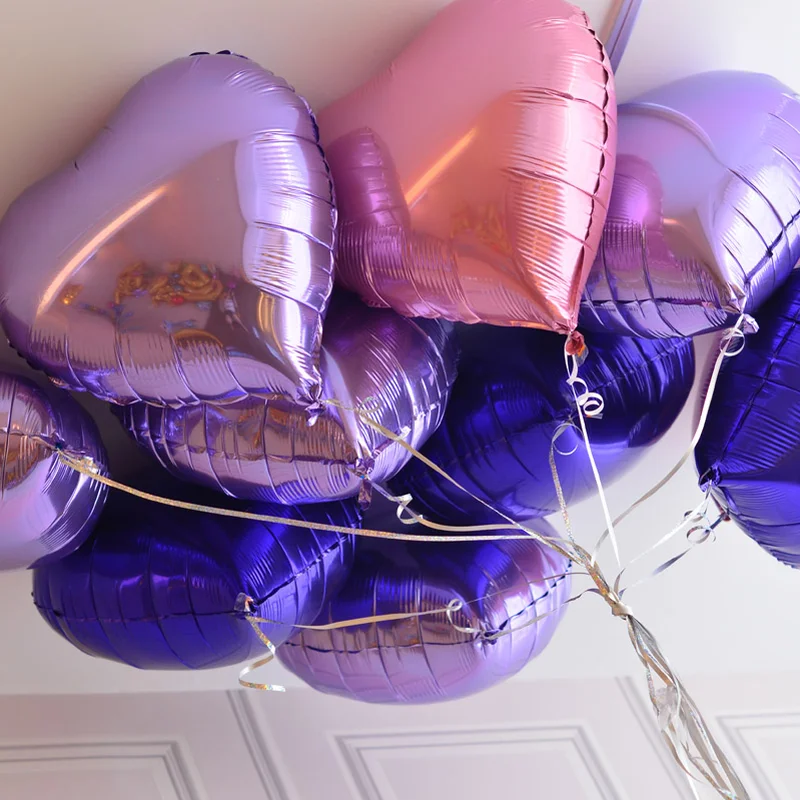 6 шт Любовь гладкая поверхность алюминиевая пленка романтическое предложение