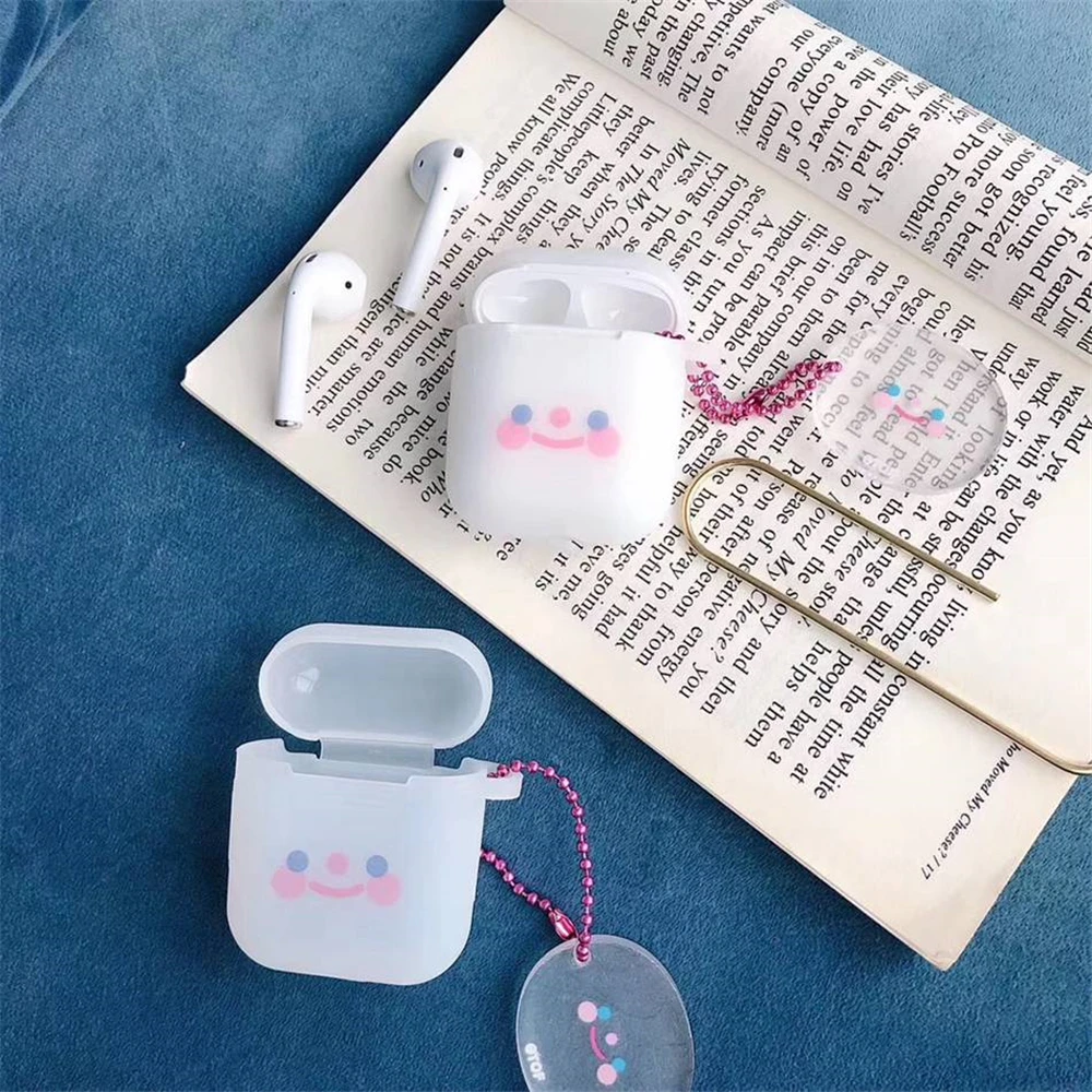 Для AirPods 1 2 милые чехлы для наушников Smile Apple Airpods ins Стиль Прекрасный Bluestooth