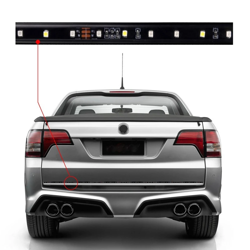 SITAILE Гибкая 12 В Автомобильная светодиодная сигнальная лампа полоса Свет задняя
