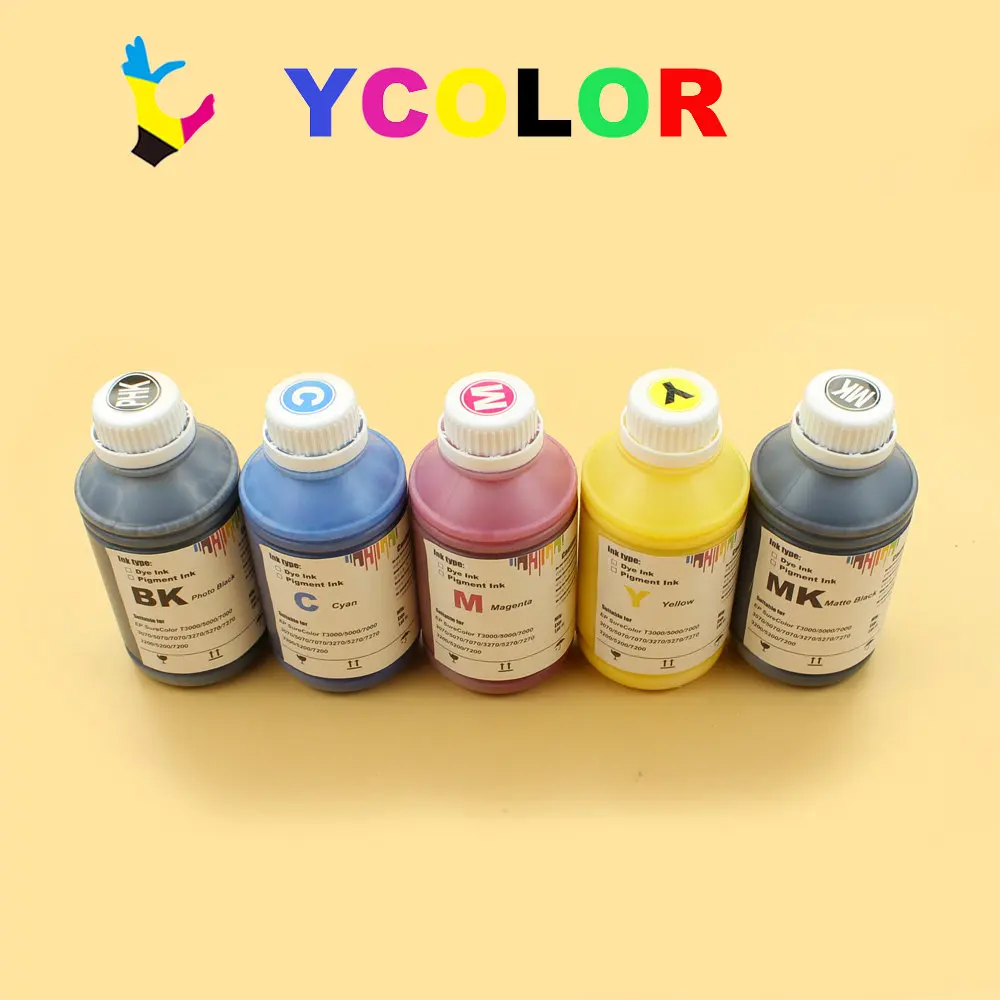 Пигментные чернила DGYCJLFP 500 мл для принтера Epson SureColor T3000 T5000 T7000 T3200 T5200 T7200 T3270 T5270 T7270
