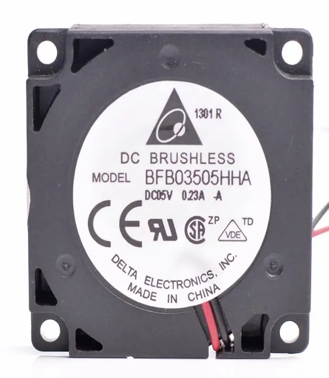 Delta Electronics BFB03505HHA DC 5V 0.23A 35x35x12 мм 2 провод Сервер вентилятор охлаждения|Кулеры и