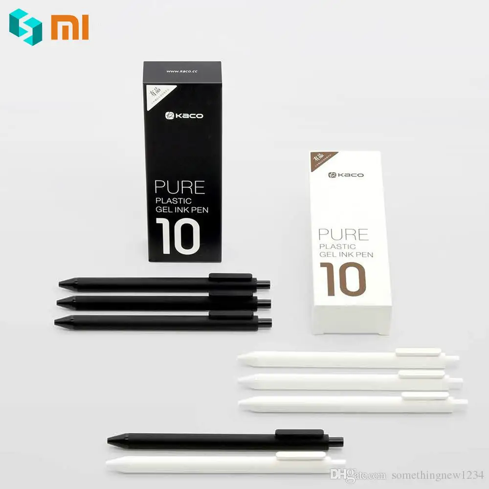 10 шт./лот ручка Xiaomi KACO 0 5 мм Xiomi Mi Шариковая для школы офиса Gal чернила гладкие