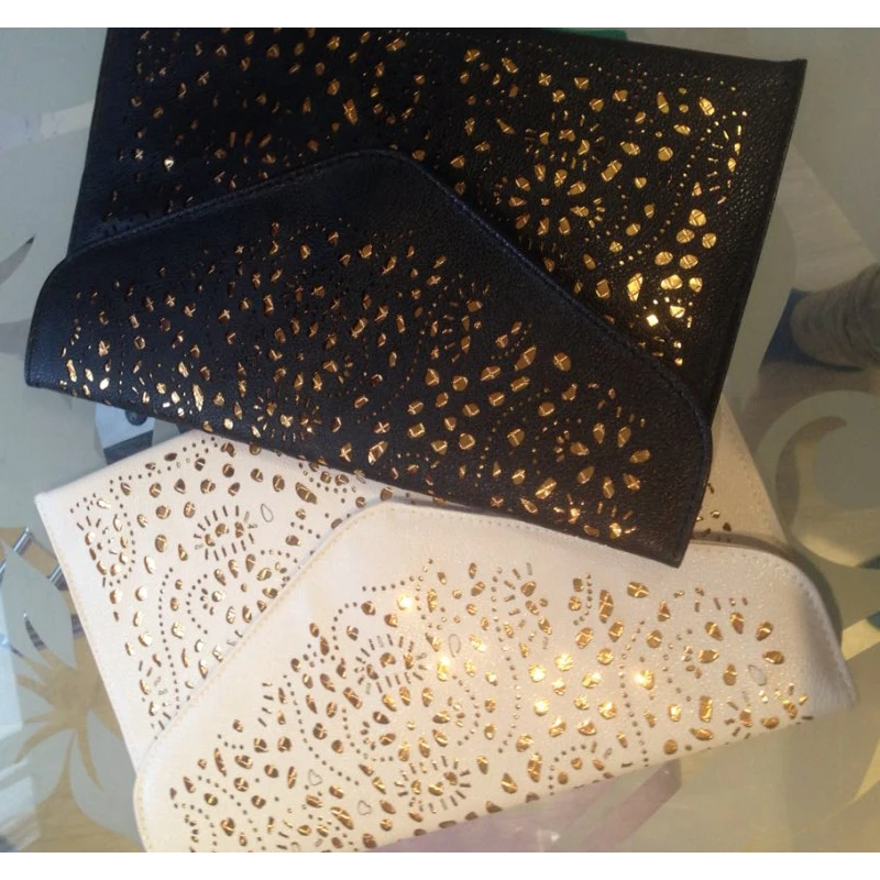 Дамы конверт Золотой выдалбливают бабушка Chic плеча Crossbody леди цепи хаки красный