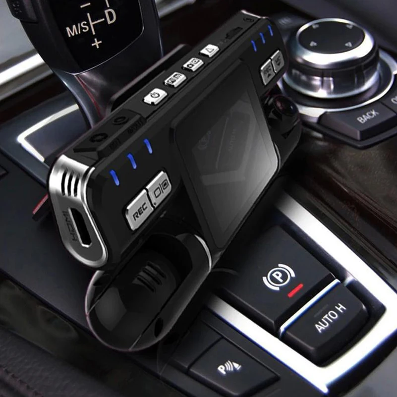 Видеорегистраторы для автомобилей Камера Двойной объектив видео Регистраторы