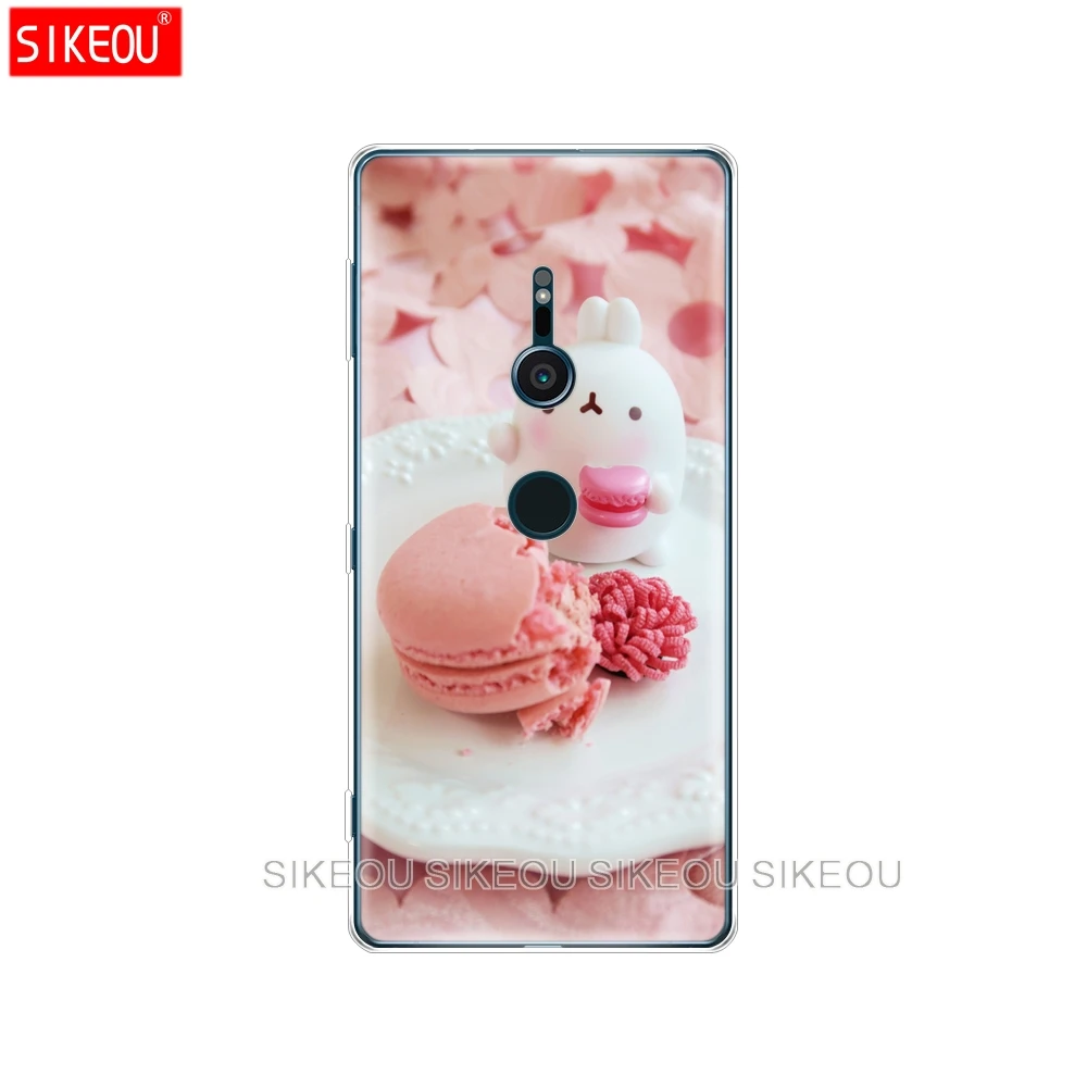 Силиконовый чехол для телефона sony xperia XA1 XA2 ULTRA PLUS L1 L2 XZ1 XZ2 compact XZ PREMIUM food for Macarons