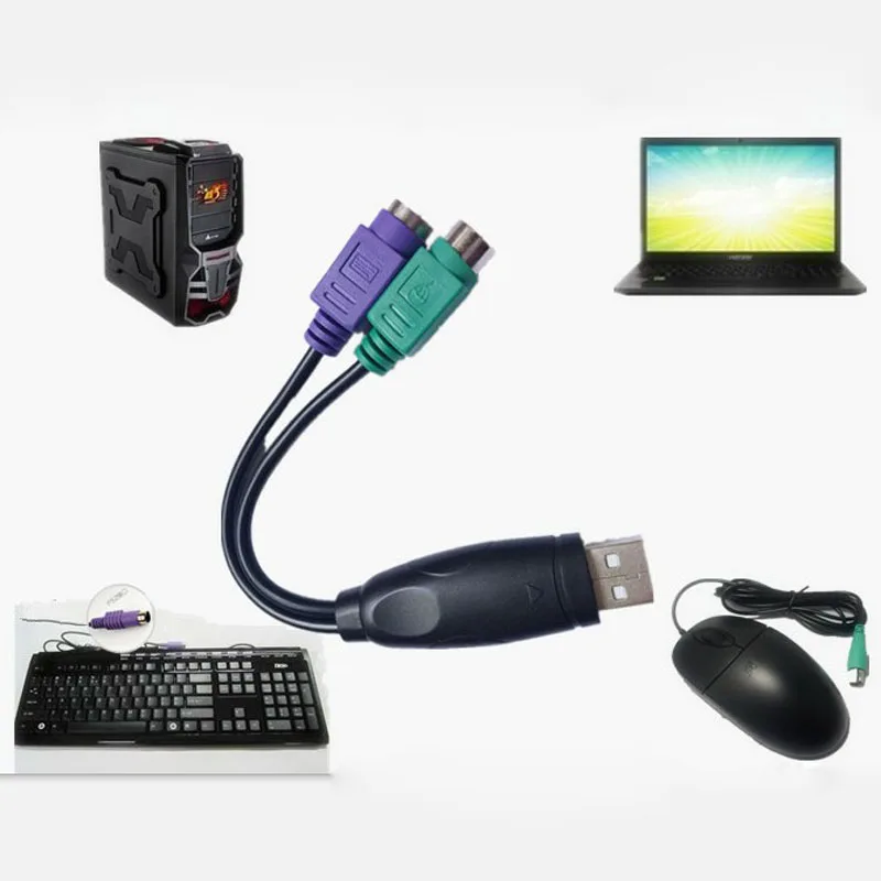 Переходник для клавиатуры 2 шт. Usb переключатель на ps Мама мама конвертер