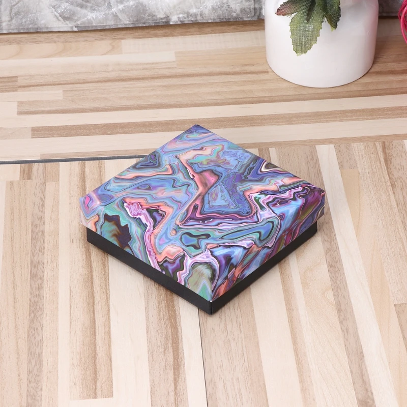 Подарочная коробка для ювелирных изделий со съемной ватной панелью ожерельем