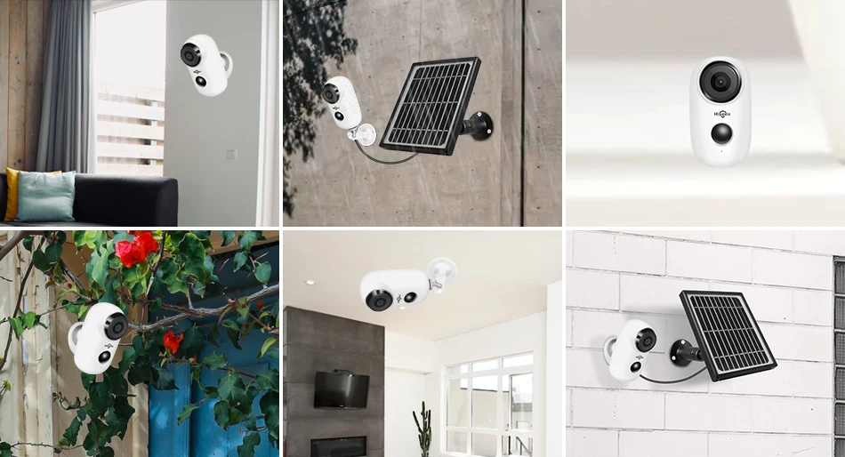 1080P Wifi батарея ip-камера уличная солнечная панель Беспроводная перезаряжаемая камера водонепроницаемая PIR сигнализация Hiseeu