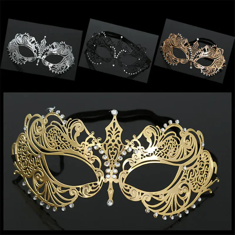 2018 Beauty Headband Party Prom Half Face Mask Wedding Rhinestone Tiaras Crown Headdress Ribbon Hairbands Jewelry | Украшения и