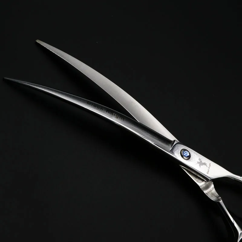 8 дюймовые ножницы для стрижки черные рыцарские профессиональные волос