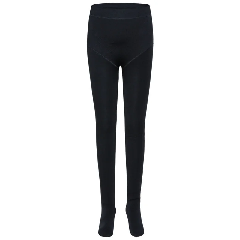 SEMIR Женские флисовые 500 денье 500D матовые непрозрачные трикотажные колготки в рубчик черные с контрольным верхом, чтобы держать В ЖИВОТИКЕ