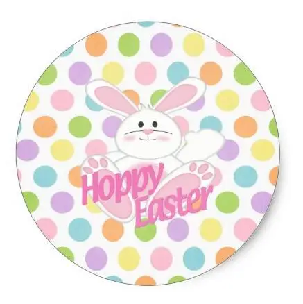 

1.5inch Hoppy Easter Classic Round Sticker