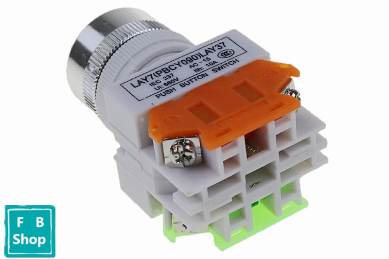 LAY7 (PBCY090) LAY37 11BN красный 10A 660 В Мгновенный кнопочный переключатель 1NO
