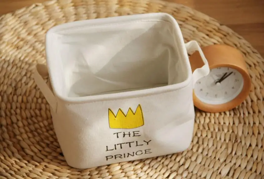 Маленькая милая мультяшная складная корзина для хранения разного стола мини