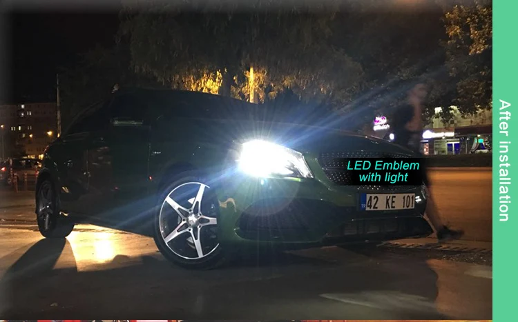 АКД стайлинга автомобилей для Mercedes Benz GLE класса ML320 светодиодный свет звезды DRL Передняя светодиоды на решетку логотип эмблема фары дневного света эмблема