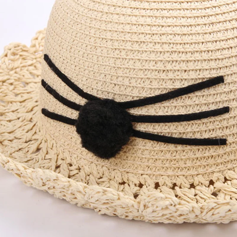 Милая детская соломенная шляпа Панама шапки ручной работы для мальчиков и