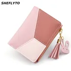 Роскошные брендовые кожаные маленькие кошельки, женский короткий кошелек на молнии, дизайнерский клатч с бахромой, кошелек, женская сумка для денег, держатель для кредитной карты