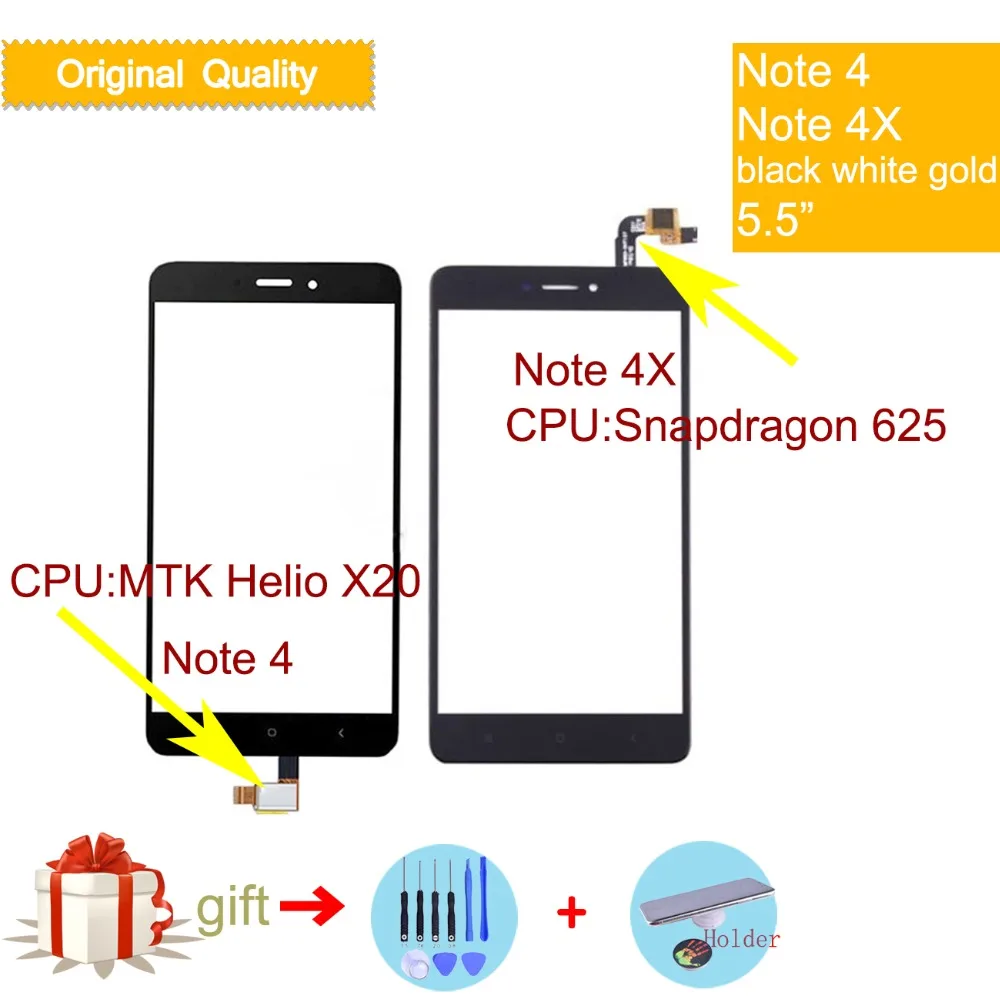 Оригинальный Для Xiaomi Redmi Note 4 сенсорный экран дигитайзер для 4X Сенсорная панель