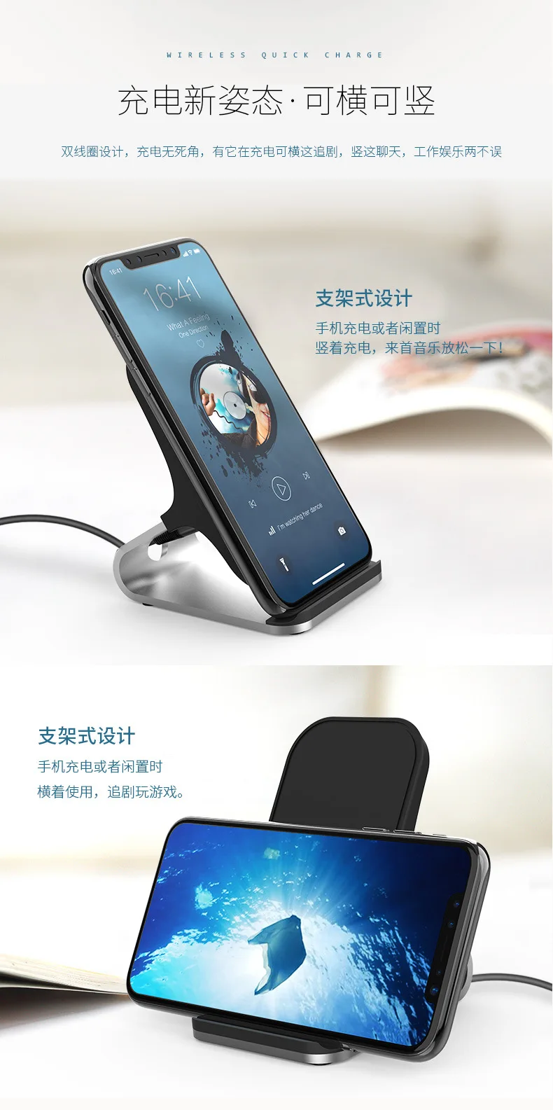10 Вт Быстрое беспроводное зарядное устройство для samsung galaxy NOTE8 S9 Быстрая зарядка