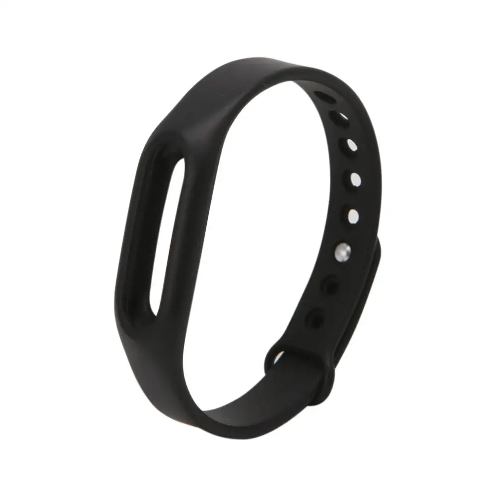 Замена силиконовые браслеты для Xiaomi Mi Band 1 браслет ремешок - Цвет: Black