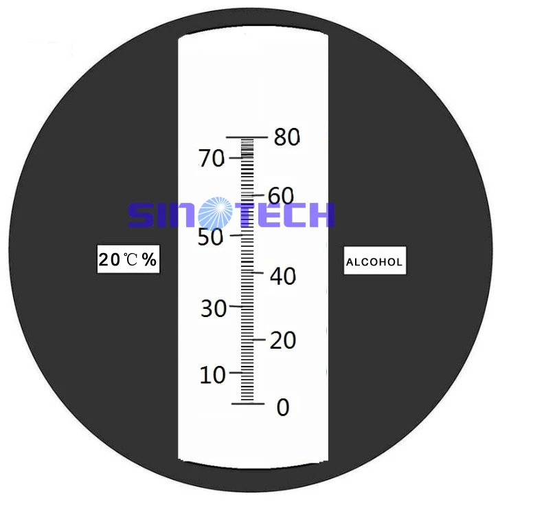 Ручной 0 80% Вт/Вт виноградное вино алкоголь рефрактометр P RHW 80ATC с жестким