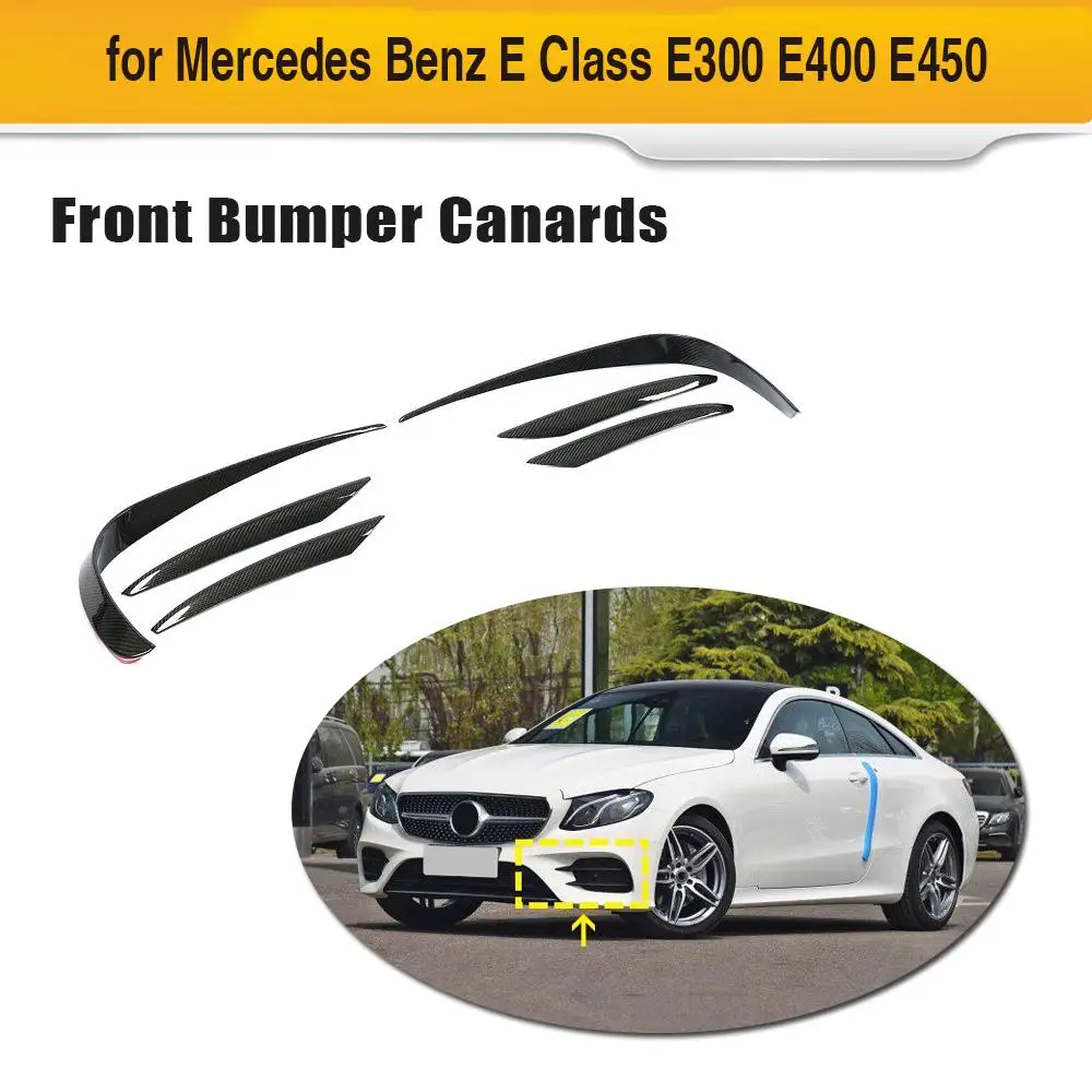 Для Mercedes-Benz E Class W213 E250 E300 E400 Sport Sedan отделка переднего бампера из углеродного волокна вентиляционное отверстие украшения