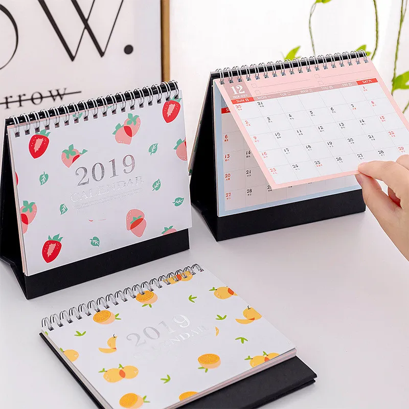 Coloffice 2019 Настольный календарь креативный простой Декор маленькие свежие