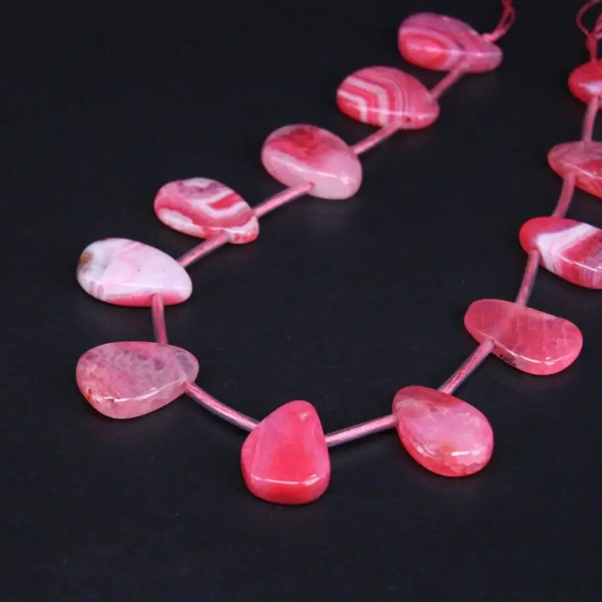 Бусины из натурального агата с отверстием сверху 15 5 дюйма/нитка | Украшения и