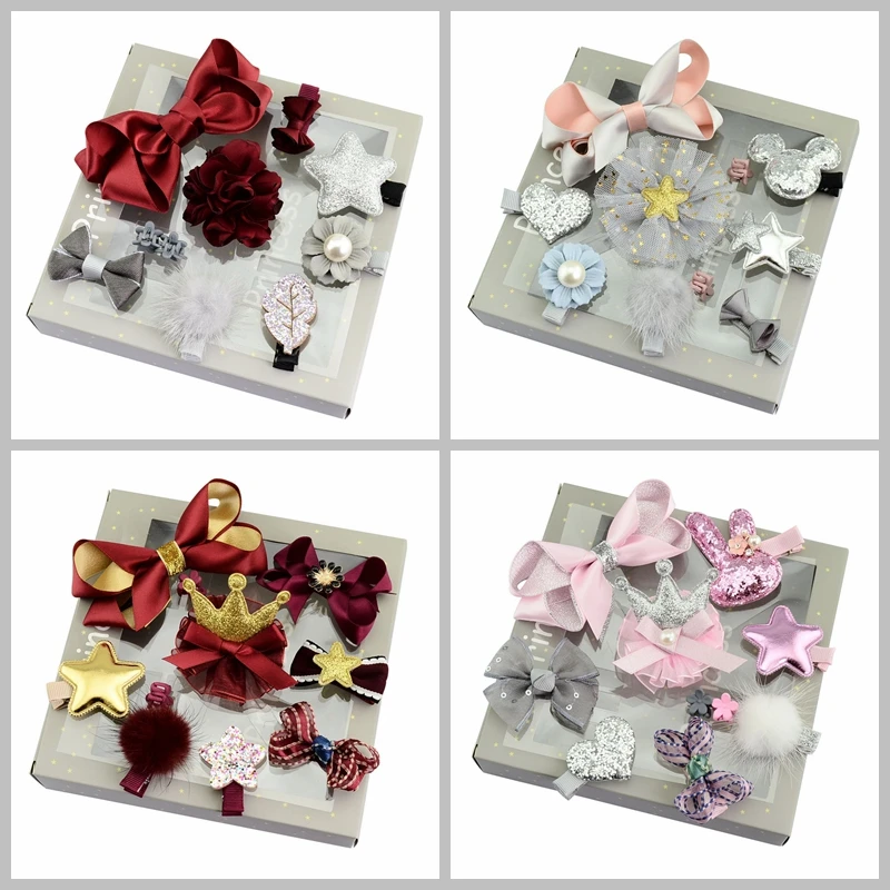 1 комплект новый дизайн заколки для волос девочек дети сердце звезда бант корона