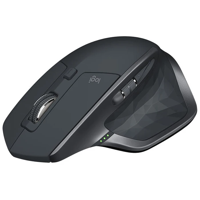 Black Logitech MX Master 2S перезаряжаемая эргономичная Беспроводная Bluetooth Unifying Двухрежимная мышь 4000 dpi для бизнес-компьютера - Цвет: Black