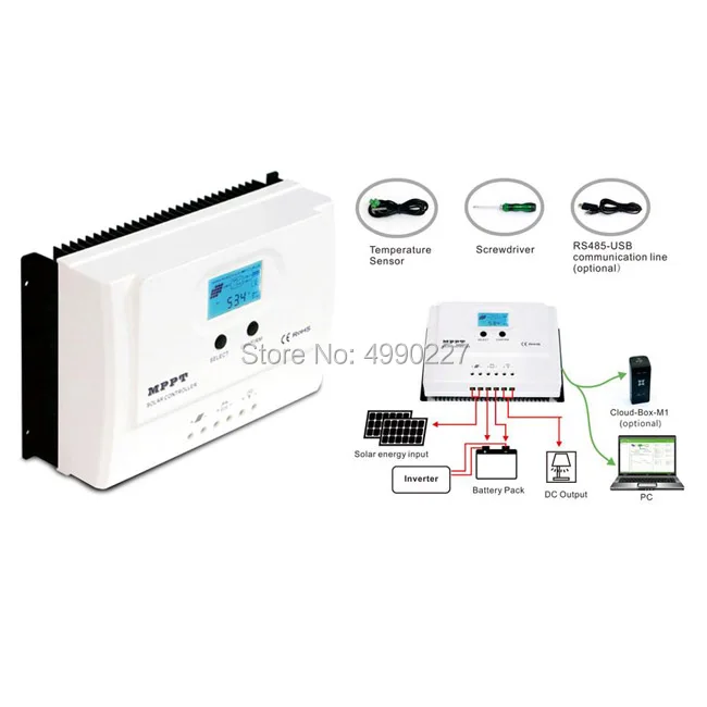 12V24V 20A ML2420 Автомобильная MPPT Контроллер заряда с ЖК дисплеем регулятор солнечного