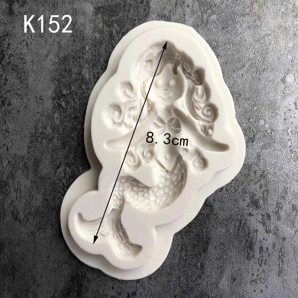 Aouke формы Морская звезда и морской конек, Русалочка, краб и рыба, осьминог, ракушка сахарные пуговицы силиконовая форма