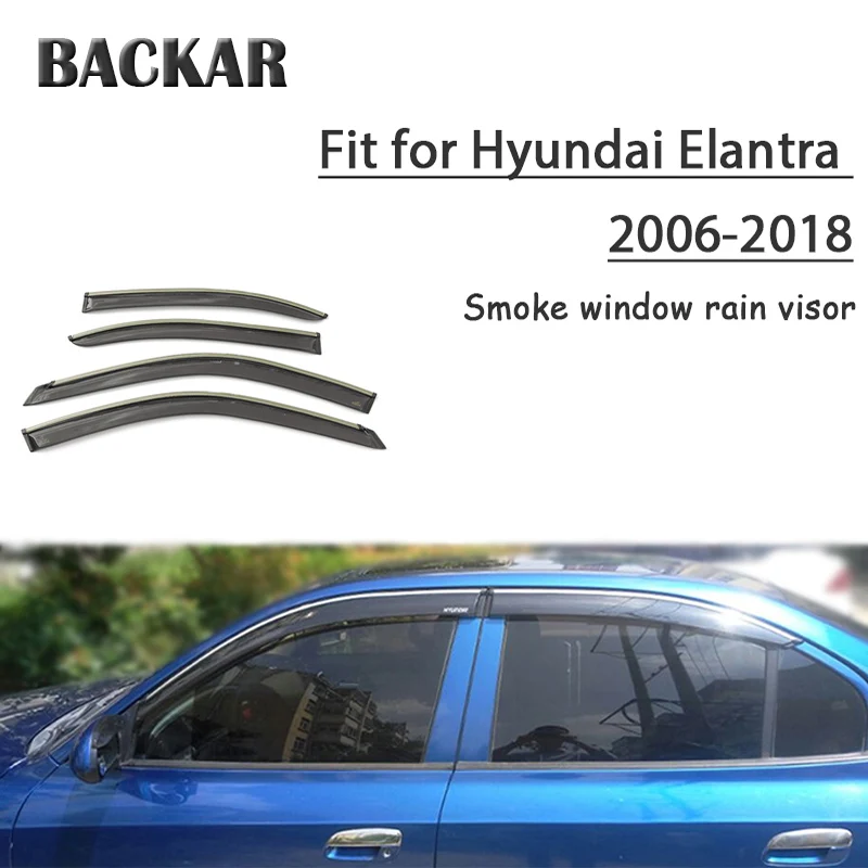 Backar 4 шт. Авто Windows ветра дождя для Hyundai Elantra 2006 2018 солнцезащитный козырек Дефлектор
