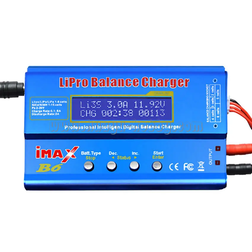 Зарядное устройство для балансировки аккумулятора B6 RC/зарядное Dis модели