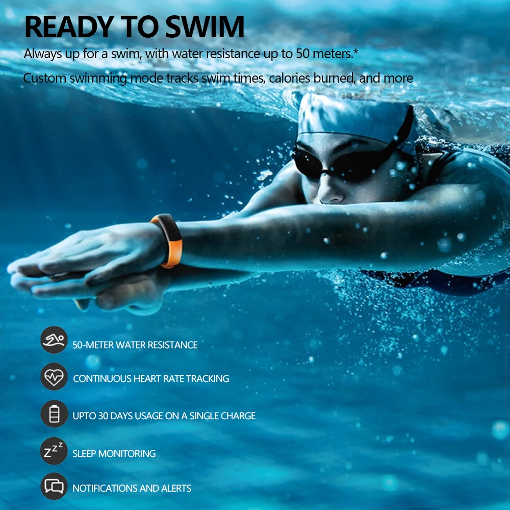Original Huawei Honor Band 3 Smart Real-time Heart Rate Monitoring 0.91&quot OLED Screen Waterproof for Swimming Fitness Tracke |