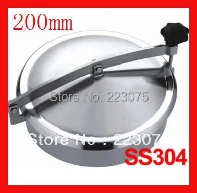 Hot Sale Stainless Steel New Arrival 200mm Ss304 Circular Manhole Cover Without Pressure, Height:100mm Tank Hatch