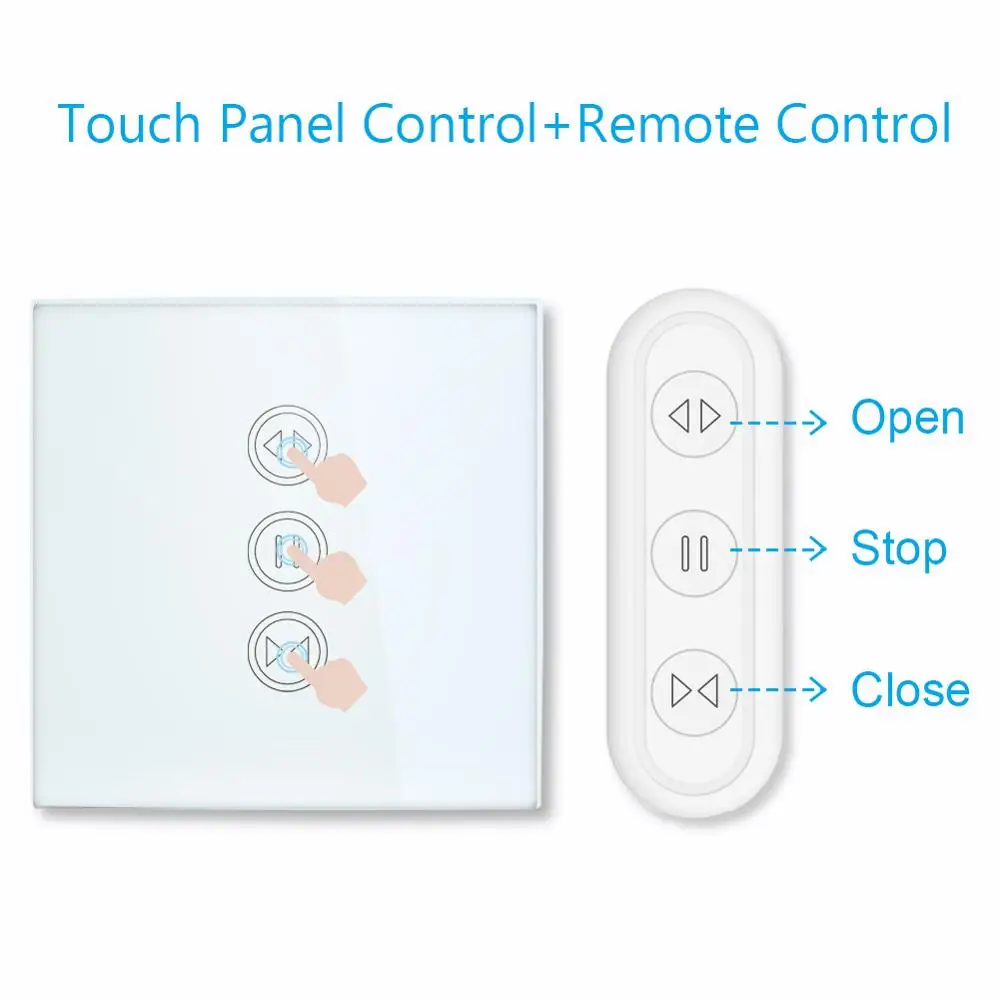 

Tuya Smart Life RF WIFi Smart Curtain Blinds Roller Shutter Switch Google Home Alexa Echo Voice Control Smart Home App Timer
